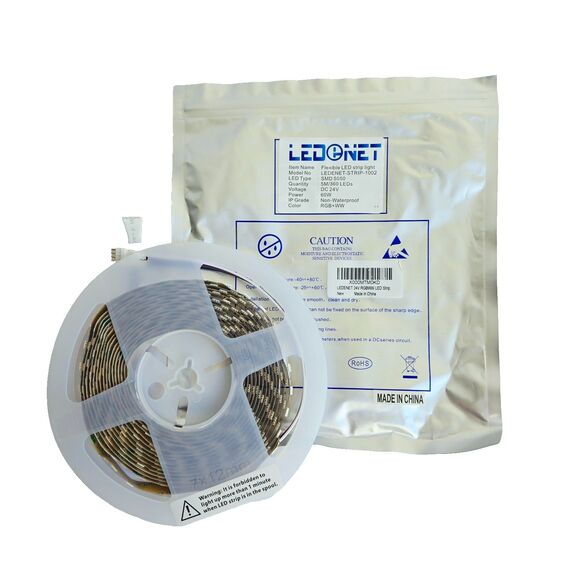 LETENET Flexible LED Strip lights SMD 5050 360 LEDs 5 meters 24V 60W - Picture 2 of 3